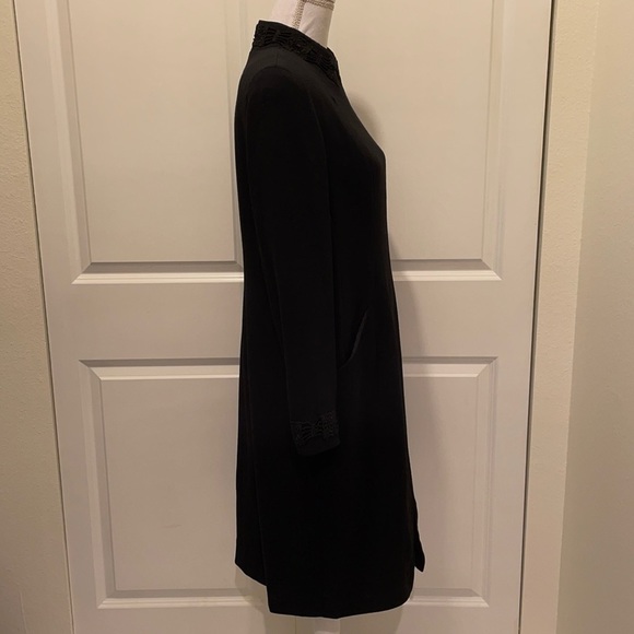 Marisa Minicucci Black Long Sleeve Zip Up Dress - Picture 2 of 16